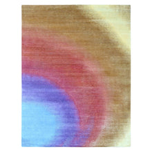 Load image into Gallery viewer, 9&#39;x11&#39;10&quot; THE RAINBOW, Modern Gradation Design, 100% Wool, Thick and Plush, Hand Knotted, Oriental Rug FWR60348