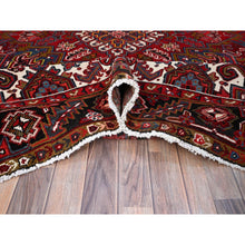 Load image into Gallery viewer, 8&#39;7&#39;x11&#39;1&quot; Cherry Red, Tribal Village Nomad Art With Large Geometric Motif, Vibrant Wool, Hand Knotted, Ends And Sides Secured Professionally, Cleaned, Mint Condition, Persian Vintage Oriental Rug Sh111 FWR666