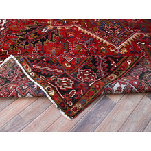 Load image into Gallery viewer, 8&#39;7&#39;x11&#39;1&quot; Cherry Red, Tribal Village Nomad Art With Large Geometric Motif, Vibrant Wool, Hand Knotted, Ends And Sides Secured Professionally, Cleaned, Mint Condition, Persian Vintage Oriental Rug Sh111 FWR666