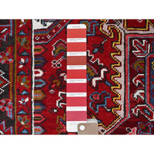 Load image into Gallery viewer, 8&#39;7&#39;x11&#39;1&quot; Cherry Red, Tribal Village Nomad Art With Large Geometric Motif, Vibrant Wool, Hand Knotted, Ends And Sides Secured Professionally, Cleaned, Mint Condition, Persian Vintage Oriental Rug Sh111 FWR666