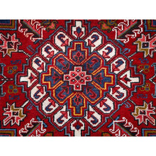 Load image into Gallery viewer, 8&#39;7&#39;x11&#39;1&quot; Cherry Red, Tribal Village Nomad Art With Large Geometric Motif, Vibrant Wool, Hand Knotted, Ends And Sides Secured Professionally, Cleaned, Mint Condition, Persian Vintage Oriental Rug Sh111 FWR666