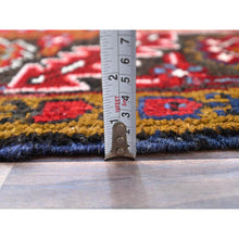 Load image into Gallery viewer, 8&#39;7&#39;x11&#39;1&quot; Cherry Red, Tribal Village Nomad Art With Large Geometric Motif, Vibrant Wool, Hand Knotted, Ends And Sides Secured Professionally, Cleaned, Mint Condition, Persian Vintage Oriental Rug Sh111 FWR666