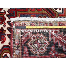 Load image into Gallery viewer, 8&#39;7&#39;x11&#39;1&quot; Cherry Red, Tribal Village Nomad Art With Large Geometric Motif, Vibrant Wool, Hand Knotted, Ends And Sides Secured Professionally, Cleaned, Mint Condition, Persian Vintage Oriental Rug Sh111 FWR666