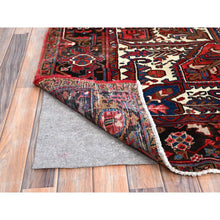 Load image into Gallery viewer, 8&#39;2&quot;x10&#39;10&quot; Tomato Tango Red, Centre Geometric Medallion, Evenly Worn, Cleaned, Good Condition, Hand Knotted, All Wool, Cropped Thin, Sides And Ends Secured Professionally, Oriental Rug Sh116 FWR696