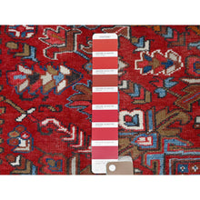 Load image into Gallery viewer, 8&#39;2&quot;x10&#39;10&quot; Tomato Tango Red, Centre Geometric Medallion, Evenly Worn, Cleaned, Good Condition, Hand Knotted, All Wool, Cropped Thin, Sides And Ends Secured Professionally, Oriental Rug Sh116 FWR696