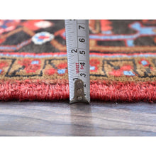 Load image into Gallery viewer, 8&#39;2&quot;x10&#39;10&quot; Tomato Tango Red, Centre Geometric Medallion, Evenly Worn, Cleaned, Good Condition, Hand Knotted, All Wool, Cropped Thin, Sides And Ends Secured Professionally, Oriental Rug Sh116 FWR696