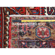 Load image into Gallery viewer, 8&#39;2&quot;x10&#39;10&quot; Tomato Tango Red, Centre Geometric Medallion, Evenly Worn, Cleaned, Good Condition, Hand Knotted, All Wool, Cropped Thin, Sides And Ends Secured Professionally, Oriental Rug Sh116 FWR696