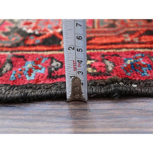 Load image into Gallery viewer, 7&#39;10&quot;x10&#39;7&quot; Prismatic Legacy Red, Centre Geometric Element, Sides Secured Professionally, Cleaned, Sheared Low Organic Wool, Good Condition, Vintage Oriental Rug Sh118 FWR708