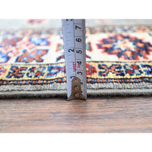 Load image into Gallery viewer, 2&#39;8&quot;x15&#39;5&quot; Frost Gray, Afghan Super Kazak 100% Wool Densely Woven Hand Knotted Tribal And Geometric Medallions Design Vegetable Dyes Oriental Runner Rug Sh127 FWR762