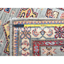 Load image into Gallery viewer, 2&#39;9&quot;x11&#39;8&quot; Belgian Block Gray, Natural Wool, Denser Weave, Hand Knotted, Super Kazak, All Over Medallions, Oriental Runner Rug Sh131 FWR786