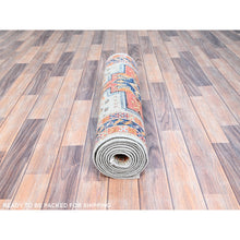 Load image into Gallery viewer, 2&#39;8&quot;x9&#39;8&quot; Puritan Gray With Small Bird Figurines, 200 KPSI, Organic Wool, Hand Knotted, Denser Weave, Vegetable Dyes, Colorful Armenian Inspired Caucasian Design, Runner Oriental Rug Sh155 FWR930