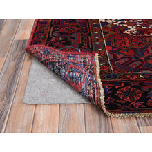 Load image into Gallery viewer, 8&#39;4&quot;x11&#39; Barn Red With Geometric Centre Element, Mint Condition, Clean, Cropped Thin, Sides And Ends Secured Professionally, Hand Knotted, Soft Wool, Persian Heriz, Tribal Weaving, Vintage Oriental Rug Sh179 FWR1074