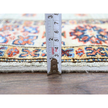 Load image into Gallery viewer, 2&#39;9&quot;x15&#39;5&quot; Puritan Gray, Geometric Elements Oriental Afghan Super Kazak 100% Wool Hand Knotted Denser Weave Natural Dyes Runner Rug Sh190 FWR1140