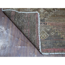 Load image into Gallery viewer, 3&#39;3&quot;x9&#39;8&quot; Vintage And Worn Down Persian Shiraz Wide Runner Hand Knotted Bohemian Rug FWR324522