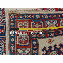 Load image into Gallery viewer, 4&#39;x5&#39;6&quot; Ivory Special Kazak Tribal Design Pure Wool Hand Knotted Oriental Rug FWR342474