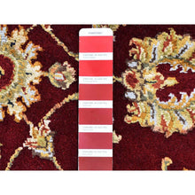 Load image into Gallery viewer, 4&#39;x6&#39; Red Half Wool and Half Silk Rajasthan Hand Knotted Oriental Rug FWR357564