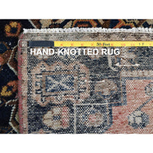 Load image into Gallery viewer, 3&#39;1&quot;x9&#39;6&quot; Terracotta Red Worn Wool Hand Knotted Vintage Persian Hamadan, Cropped Thin Distressed Look, Wide Runner Oriental Rug FWR371640