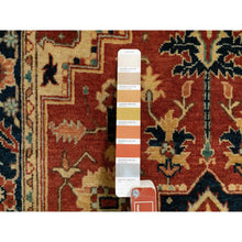 Load image into Gallery viewer, 3&#39;1&quot;x5&#39;2&quot; Soft And Supple Wool Red Antiqued Heriz Re-Creation Hand Knotted Oriental Rug FWR372108