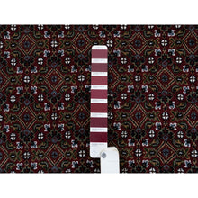 Load image into Gallery viewer, 4&#39;x5&#39;10&quot; Rich Red Hand Knotted 175 KPSI Wool and Silk Herati with All Over Design Oriental Rug FWR384744