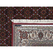 Load image into Gallery viewer, 4&#39;x5&#39;10&quot; Rich Red Hand Knotted 175 KPSI Wool and Silk Herati with All Over Design Oriental Rug FWR384744