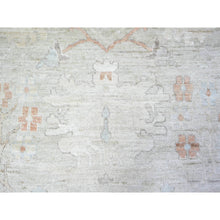 Load image into Gallery viewer, 12&#39;x12&#39; Stone Eagle Gray, Pure Wool Hand Knotted, Afghan Angora Oushak with All Over Pattern Natural Dyes, Squarish Oriental Rug FWR447030