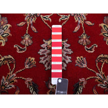 Load image into Gallery viewer, 2&#39;6&quot;x8&#39;2&quot; Heritage Red, Thick and Plush, Wool and Silk Soft Pile, Hand Knotted, Rajasthan, All Over Design, Oriental, Runner Rug FWR452358