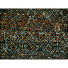 Load image into Gallery viewer, 10&#39;x13&#39;10&quot; Patina Brown, Kohinoor Herat Small Geometric Repetitive Diamond Design, 100% Plush Wool, Tone On Tone, Hand Knotted, Oriental Rug FWR456000