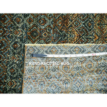 Load image into Gallery viewer, 10&#39;x13&#39;10&quot; Patina Brown, Kohinoor Herat Small Geometric Repetitive Diamond Design, 100% Plush Wool, Tone On Tone, Hand Knotted, Oriental Rug FWR456000