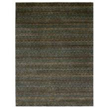 Load image into Gallery viewer, 9&#39;x12&#39; Cinnamon Brown, Hand Knotted Kohinoor Herat, Extra Soft Wool, Tone On Tone, Soft To The Touch, Small Geometric Repetitive All Over Diamond Pattern, Oriental Rug FWR456012