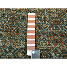 Load image into Gallery viewer, 9&#39;x12&#39; Cinnamon Brown, Hand Knotted Kohinoor Herat, Extra Soft Wool, Tone On Tone, Soft To The Touch, Small Geometric Repetitive All Over Diamond Pattern, Oriental Rug FWR456012