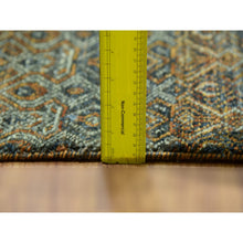 Load image into Gallery viewer, 9&#39;x12&#39; Cinnamon Brown, Hand Knotted Kohinoor Herat, Extra Soft Wool, Tone On Tone, Soft To The Touch, Small Geometric Repetitive All Over Diamond Pattern, Oriental Rug FWR456012