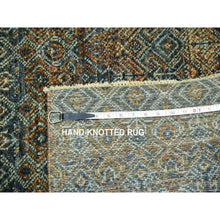 Load image into Gallery viewer, 9&#39;x12&#39; Cinnamon Brown, Hand Knotted Kohinoor Herat, Extra Soft Wool, Tone On Tone, Soft To The Touch, Small Geometric Repetitive All Over Diamond Pattern, Oriental Rug FWR456012