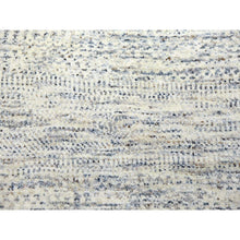 Load image into Gallery viewer, 15&#39;x20&#39; Nacre White, Modern Grass Design, Hand Knotted Extra Soft Wool, Organic Sustainable Textile, Oversized Tone on Tone Oriental Rug FWR456024