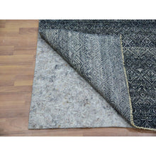 Load image into Gallery viewer, 2&#39;6&quot;x6&#39; Window Gray, Hand Knotted Small Repetitive Diamond Shaped Geometric Elements, Kohinoor Herat, Tone On Tone, Soft To The Touch Pure Wool, Short Runner Oriental Rug FWR456108