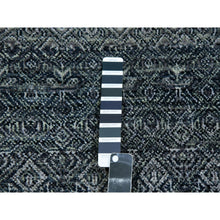 Load image into Gallery viewer, 2&#39;6&quot;x6&#39; Window Gray, Hand Knotted Small Repetitive Diamond Shaped Geometric Elements, Kohinoor Herat, Tone On Tone, Soft To The Touch Pure Wool, Short Runner Oriental Rug FWR456108