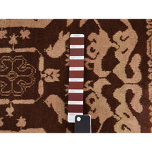 Load image into Gallery viewer, 4&#39;x6&#39;8&quot; Bole Brown, Afghan Baluch with Small Bird Figurines, 100% Wool, Hand Knotted, Earthtone Colors, Oriental Rug FWR468018