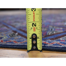 Load image into Gallery viewer, 3&#39;7&quot;x6&#39;2&quot; Bdazzled Blue, Afghan Baluch, Geometric Design and Well Made, 100% Wool, Hand Knotted, Oriental Rug FWR468696