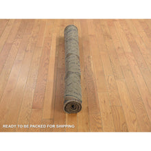 Load image into Gallery viewer, 3&#39;10&quot;x5&#39;8&quot; Metal Brown, Afghan Baluch, Geometric Design, Hand Knotted, Pure Wool, Oriental Rug FWR468846