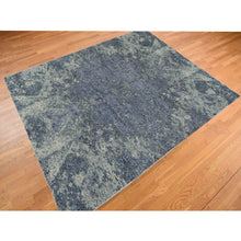 Load image into Gallery viewer, 8&#39;x9&#39;8&quot; Lavender Purple Mixed with Grey, Abstract Tone On Tone, Wool and Silk, Hand Knotted, Oriental Rug FWR468900