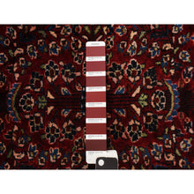 Load image into Gallery viewer, 1&#39;10&quot;x2&#39;6&quot; Dahlia Red, Antique Persian Sarouk, Organic Wool, Hand Knotted Even Wear, Mat In Good Condition, Oriental Rug FWR469128