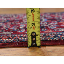 Load image into Gallery viewer, 1&#39;10&quot;x2&#39;6&quot; Dahlia Red, Antique Persian Sarouk, Organic Wool, Hand Knotted Even Wear, Mat In Good Condition, Oriental Rug FWR469128