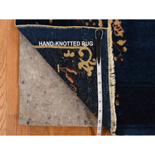 Load image into Gallery viewer, 3&#39;x5&#39;8&quot; Big Dipper Blue, Antique Chinese Peking, Clean and Soft, Sides and Ends Professionally Secured, Pure Wool, Full Pile In Mint Condition, Hand Knotted Oriental Rug FWR469170