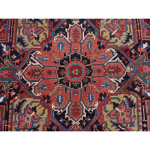 Load image into Gallery viewer, 11&#39;x14&#39;7&quot; Terracotta Red, Larger Antique Persian Heriz in Good Condition, Even Wear, 100% Wool, Professionally Cleaned, Sides and Ends Secured, Hand Knotted, Oversized, Oriental Rug FWR469356