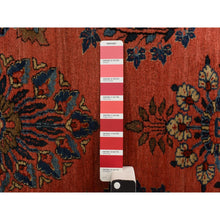 Load image into Gallery viewer, 2&#39;7&quot;x10&#39; Prismatic Red, Antique Persian Sarouk Mohajeren in Excellent Condition, Clean, Full Pile and Soft, Sides and Ends Professionally Secured, 100% Wool, Hand Knotted, Runner, Oriental Rug FWR469380