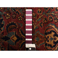 Load image into Gallery viewer, 2&#39;7&quot;x13&#39;4&quot; Cardinal Purple, Antique Persian Sarouk in Good Condition, 100% Wool, Hand Knotted, Full Pile, Clean, Sides and Ends Professionally Secured, Runner, Oriental Rug FWR469386