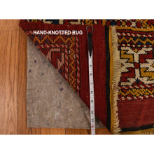 Load image into Gallery viewer, 5&#39;4&quot;x7&#39; Vermilion Red, Antique Turkish Bergama in Excellent Condition, Full Pile and Soft, Sides and Ends Professionally Secured, Clean, 100% Wool, Hand Knotted, Wool Weft, Oriental Rug FWR469398