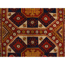 Load image into Gallery viewer, 5&#39;4&quot;x7&#39; Vermilion Red, Antique Turkish Bergama in Excellent Condition, Full Pile and Soft, Sides and Ends Professionally Secured, Clean, 100% Wool, Hand Knotted, Wool Weft, Oriental Rug FWR469398