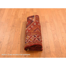 Load image into Gallery viewer, 5&#39;4&quot;x7&#39; Vermilion Red, Antique Turkish Bergama in Excellent Condition, Full Pile and Soft, Sides and Ends Professionally Secured, Clean, 100% Wool, Hand Knotted, Wool Weft, Oriental Rug FWR469398