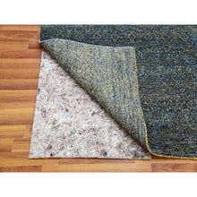 Load image into Gallery viewer, 8&#39;1&quot;x10&#39;1&quot; Hunter Forest Green, Borderless Hand Knotted, Diamond Shape Repetitive Design, Kohinoor Herat, Soft To The Touch, All Wool, Oriental Rug FWR477990