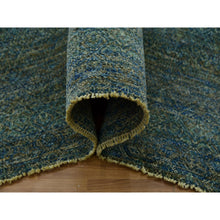 Load image into Gallery viewer, 8&#39;1&quot;x10&#39;1&quot; Moss Forest Green, Diamond Shape Repetitive Design, Borderless Hand Knotted, Kohinoor Herat, 100% Wool, Tone on Tone, Oriental Rug FWR477996